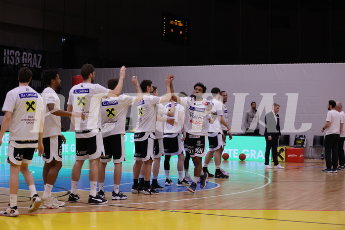 05.02.2023, Graz, Raiffeisen Sportpark Graz, Basketball Superliga 2022/23, Grunddurchgang, Runde 20, UBSC Raiffeisen Graz - OCS Swans Gmunden