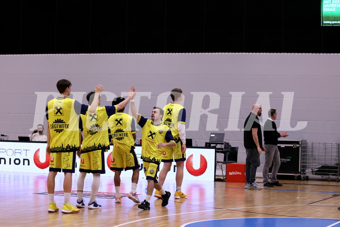 05.02.2023, Graz, Raiffeisen Sportpark Graz, Basketball Superliga 2022/23, Grunddurchgang, Runde 20, UBSC Raiffeisen Graz - OCS Swans Gmunden