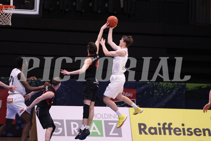 05.02.2023, Graz, Raiffeisen Sportpark Graz, Basketball Zweite Liga 2022/23, Grunddurchgang, Runde 15, Future Team Steiermark vs Mistelbach Mustangs 