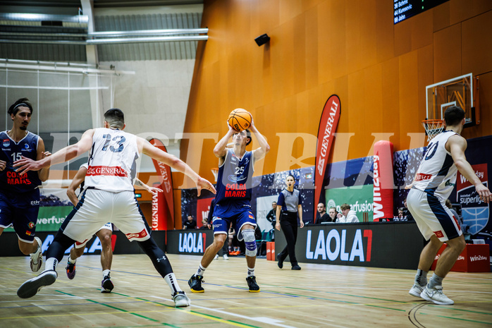 Basketball, Win2Day Superliga 2023/24, Grunddurchgang 7.Runde, Vienna Timberwolves, BBC Nord Dragonz, Lukas Hahn (25)