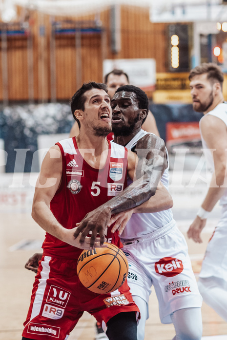 Basketball, Basketball Superliga 2023/24, Gunddurchgang 7. Runde, Oberwart Gunners, BC Vienna, Bogic Vujosevic (5), Trevion Lamar (10)