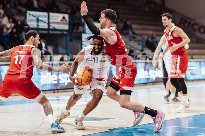 Basketball, Basketball Superliga 2023/24, Gunddurchgang 7. Runde, Oberwart Gunners, BC Vienna, Ivan Siriscevic (17), Kris Monroe (13), Darko Bajo (13)