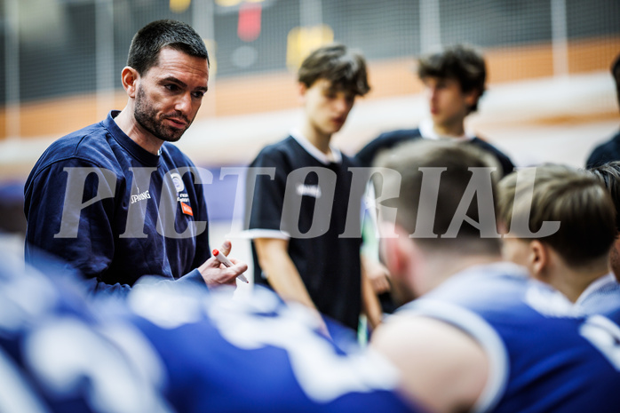 Basketball, Win2Day Superliga 2023/24, Grunddurchgang 7.Runde, Vienna Timberwolves, BBC Nord Dragonz, Felix Jambor (Head Coach)