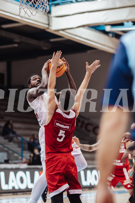 Basketball, Basketball Superliga 2023/24, Gunddurchgang 7. Runde, Oberwart Gunners, BC Vienna, Trevion Lamar (10), Bogic Vujosevic (5)