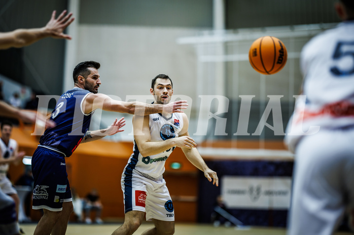 Basketball, Win2Day Superliga 2023/24, Grunddurchgang 7.Runde, Vienna Timberwolves, BBC Nord Dragonz, Petar Cosic (3), Jakob Szkutta (10)