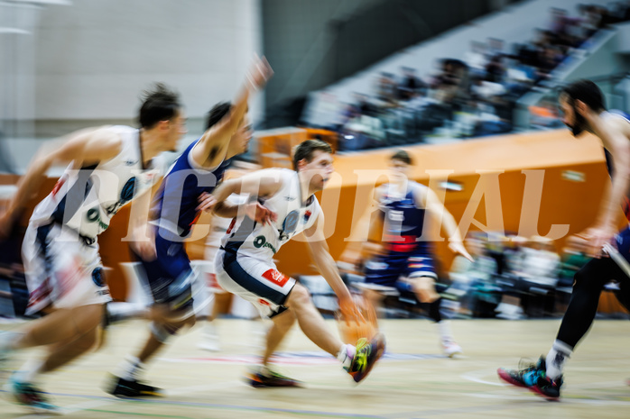 Basketball, Win2Day Superliga 2023/24, Grunddurchgang 7.Runde, Vienna Timberwolves, BBC Nord Dragonz, Jonas John (99)