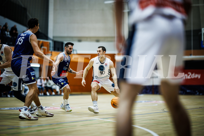 Basketball, Win2Day Superliga 2023/24, Grunddurchgang 7.Runde, Vienna Timberwolves, BBC Nord Dragonz, Petar Cosic (3), Jakob Szkutta (10)