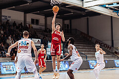 Basketball, Basketball Superliga 2023/24, Gunddurchgang 7. Runde, Oberwart Gunners, BC Vienna, Daniel Koeppel (14), Darko Bajo (13), Kris Monroe (13)