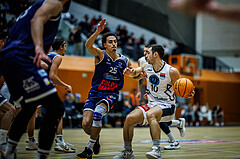 Basketball, Win2Day Superliga 2023/24, Grunddurchgang 7.Runde, Vienna Timberwolves, BBC Nord Dragonz, Lukas Hahn (25), Jakob Szkutta (10)