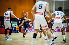 Basketball, Win2Day Superliga 2023/24, Grunddurchgang 7.Runde, Vienna Timberwolves, BBC Nord Dragonz, Lukas Hahn (25)