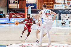 Basketball, Basketball Superliga 2023/24, Gunddurchgang 7. Runde, Oberwart Gunners, BC Vienna, Demarkus Stuckey Jr. (42), Sebastian Kaeferle (7)