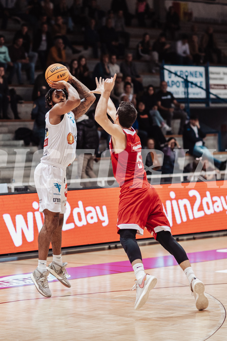 Basketball, Basketball Superliga 2023/24, Gunddurchgang 7. Runde, Oberwart Gunners, BC Vienna, Kris Monroe (13), Bogic Vujosevic (5)