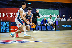 Basketball, Win2Day Superliga 2023/24, Grunddurchgang 7.Runde, Vienna Timberwolves, BBC Nord Dragonz, Lenny Grafl (29)