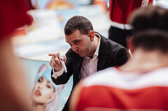 Basketball, Basketball Superliga 2023/24, Gunddurchgang 7. Runde, Oberwart Gunners, BC Vienna, Hrvoje Radanovic (Head. Coach)
