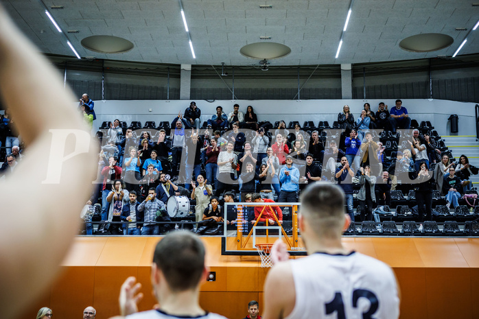 Basketball, Win2Day Superliga 2023/24, Grunddurchgang 7.Runde, Vienna Timberwolves, BBC Nord Dragonz, fans, feature