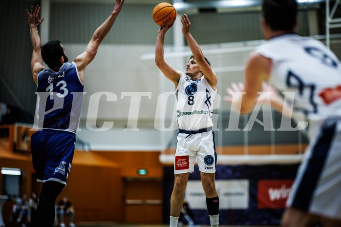 Basketball, Win2Day Superliga 2023/24, Grunddurchgang 7.Runde, Vienna Timberwolves, BBC Nord Dragonz, Elias Wlasak (8)