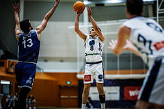 Basketball, Win2Day Superliga 2023/24, Grunddurchgang 7.Runde, Vienna Timberwolves, BBC Nord Dragonz, Elias Wlasak (8)