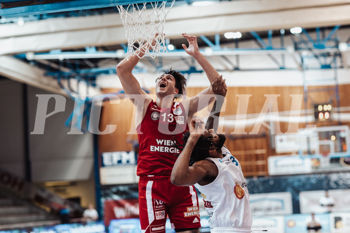 Basketball, Basketball Superliga 2023/24, Gunddurchgang 7. Runde, Oberwart Gunners, BC Vienna, Darko Bajo (13), Kris Monroe (13)
