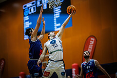 Basketball, Win2Day Superliga 2023/24, Grunddurchgang 7.Runde, Vienna Timberwolves, BBC Nord Dragonz, Mario Spaleta (15), Jakob Szkutta (10)