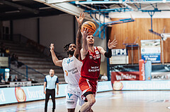 Basketball, Basketball Superliga 2023/24, Gunddurchgang 7. Runde, Oberwart Gunners, BC Vienna, Kris Monroe (13), Davor Konjevic (31)