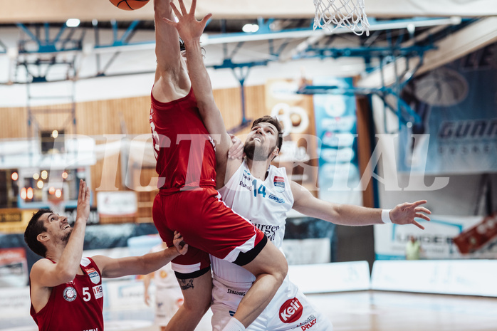 Basketball, Basketball Superliga 2023/24, Gunddurchgang 7. Runde, Oberwart Gunners, BC Vienna, Daniel Koeppel (14)