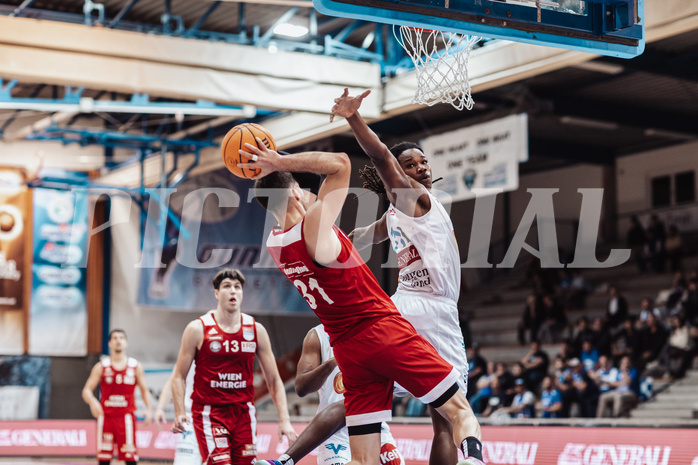 Basketball, Basketball Superliga 2023/24, Gunddurchgang 7. Runde, Oberwart Gunners, BC Vienna, Davor Konjevic (31), James Graham (11)