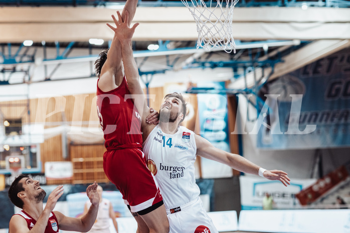 Basketball, Basketball Superliga 2023/24, Gunddurchgang 7. Runde, Oberwart Gunners, BC Vienna, Daniel Koeppel (14)