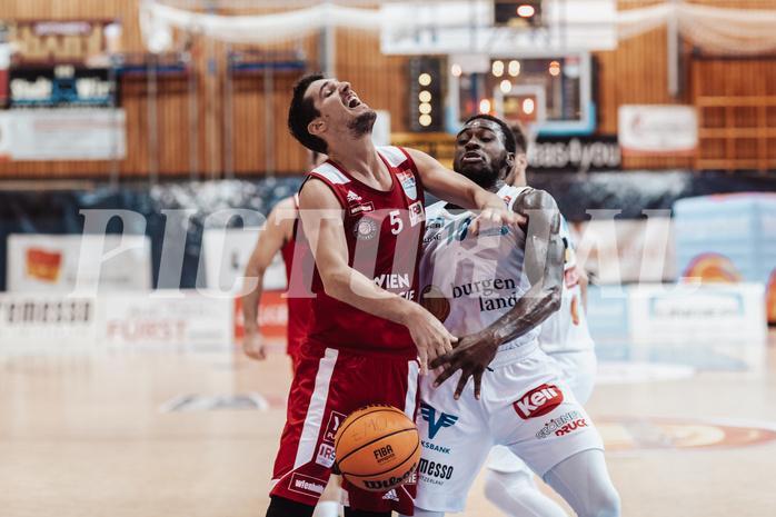 Basketball, Basketball Superliga 2023/24, Gunddurchgang 7. Runde, Oberwart Gunners, BC Vienna, Bogic Vujosevic (5), Trevion Lamar (10)
