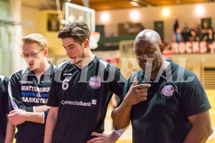 Basketball, 2.Bundesliga, Grunddurchgang 21.Runde, Mattersburg Rocks, Basket 2000 Vienna Warriors, James WILLIAMS (Headcoach)