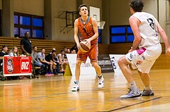 Basketball, 2.Bundesliga, Grunddurchgang 21.Runde, Mattersburg Rocks, Basket 2000 Vienna Warriors, Elijas Rabelhofer (16)