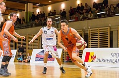 Basketball, 2.Bundesliga, Grunddurchgang 21.Runde, Mattersburg Rocks, Basket 2000 Vienna Warriors, Elijas Rabelhofer (16)