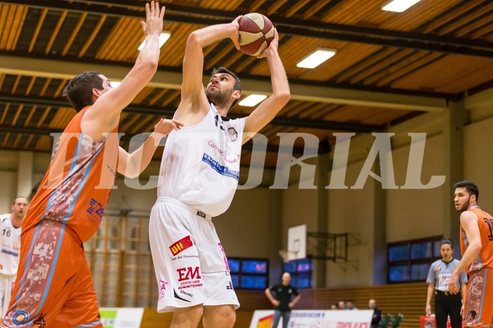Basketball, 2.Bundesliga, Grunddurchgang 21.Runde, Mattersburg Rocks, Basket 2000 Vienna Warriors, Ramiz Suljanovic (15)