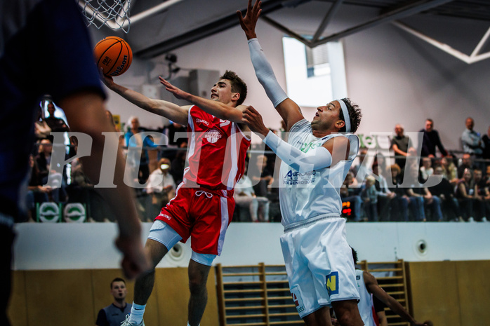 Basketball, Basketball Zweite Liga 2024/25, Grunddurchgang 1.Runde, Deutsch Wagram Alligators, Upper Austrian Ballers, Dominik Schachinger (9)