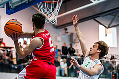 Basketball, Basketball Zweite Liga 2024/25, Grunddurchgang 1.Runde, Deutsch Wagram Alligators, Upper Austrian Ballers, Dominik Schachinger (9)