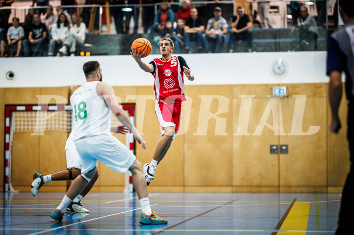 Basketball, Basketball Zweite Liga 2024/25, Grunddurchgang 1.Runde, Deutsch Wagram Alligators, Upper Austrian Ballers, Valentin Pils (5)