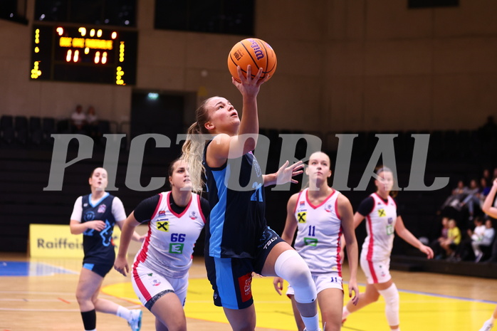 29.09.2024, Graz, Raiffeisen Sportpark, Basketball Damen Superliga 2024/25, Grunddurchgang, 1.Runde, UBSC-DBBC Graz - Vienna Timberwolves,  