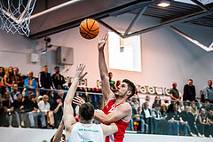 Basketball, Basketball Zweite Liga 2024/25, Grunddurchgang 1.Runde, Deutsch Wagram Alligators, Upper Austrian Ballers, Luka Kujundzic (18)