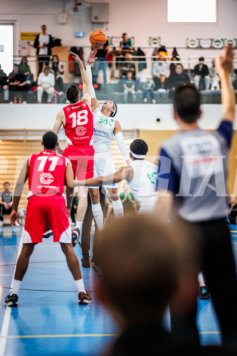 Basketball, Basketball Zweite Liga 2024/25, Grunddurchgang 1.Runde, Deutsch Wagram Alligators, Upper Austrian Ballers, Luka Kujundzic (18), Marko Kolaric (30)