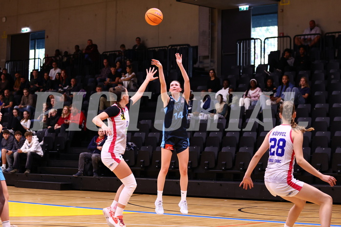 29.09.2024, Graz, Raiffeisen Sportpark, Basketball Damen Superliga 2024/25, Grunddurchgang, 1.Runde, UBSC-DBBC Graz - Vienna Timberwolves,  