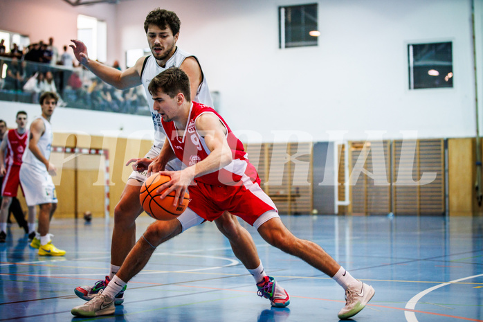 Basketball, Basketball Zweite Liga 2024/25, Grunddurchgang 1.Runde, Deutsch Wagram Alligators, Upper Austrian Ballers, Dominik Schachinger (9)