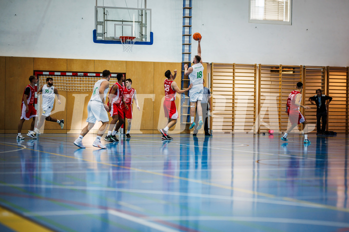Basketball, Basketball Zweite Liga 2024/25, Grunddurchgang 1.Runde, Deutsch Wagram Alligators, Upper Austrian Ballers, Matej Drgon (18)