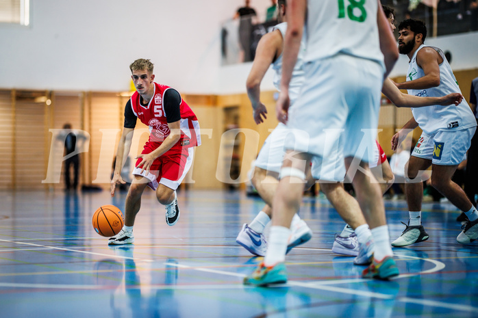 Basketball, Basketball Zweite Liga 2024/25, Grunddurchgang 1.Runde, Deutsch Wagram Alligators, Upper Austrian Ballers, Valentin Pils (5)