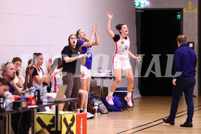 29.09.2024, Graz, Raiffeisen Sportpark, Basketball Damen Superliga 2024/25, Grunddurchgang, 1.Runde, UBSC-DBBC Graz - Vienna Timberwolves,  