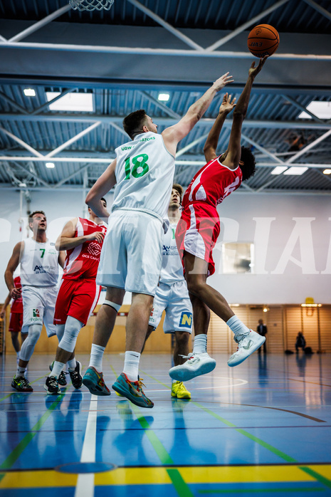 Basketball, Basketball Zweite Liga 2024/25, Grunddurchgang 1.Runde, Deutsch Wagram Alligators, Upper Austrian Ballers, Matej Drgon (18), Marko Laus (14)