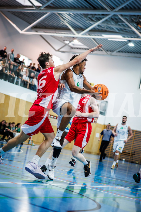Basketball, Basketball Zweite Liga 2024/25, Grunddurchgang 1.Runde, Deutsch Wagram Alligators, Upper Austrian Ballers, Steven Kaltenbrunner (8)