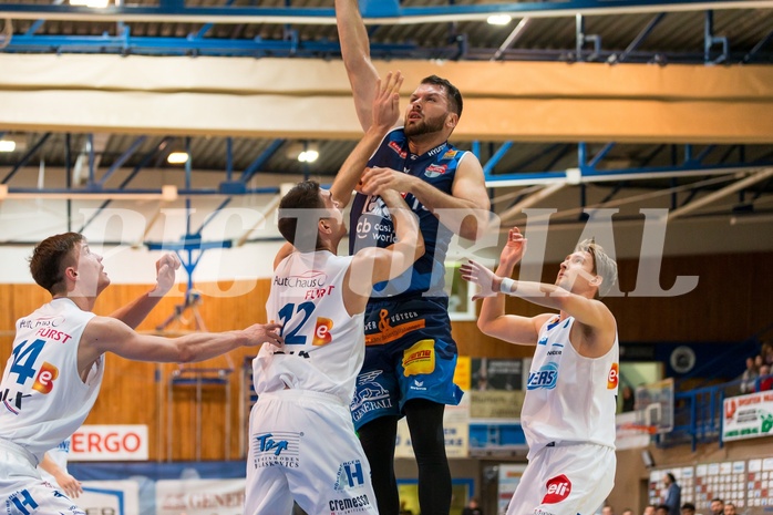 Basketball, ABL 2017/18, Grunddurchgang 15.Runde, Oberwart Gunners, Kapfenberg Bulls, Jozo Rados (13)