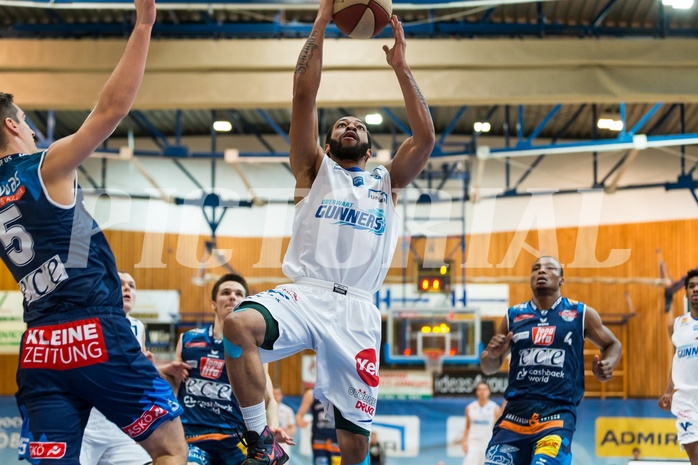 Basketball, ABL 2017/18, Grunddurchgang 15.Runde, Oberwart Gunners, Kapfenberg Bulls, Louis Dabney Jr. (5)