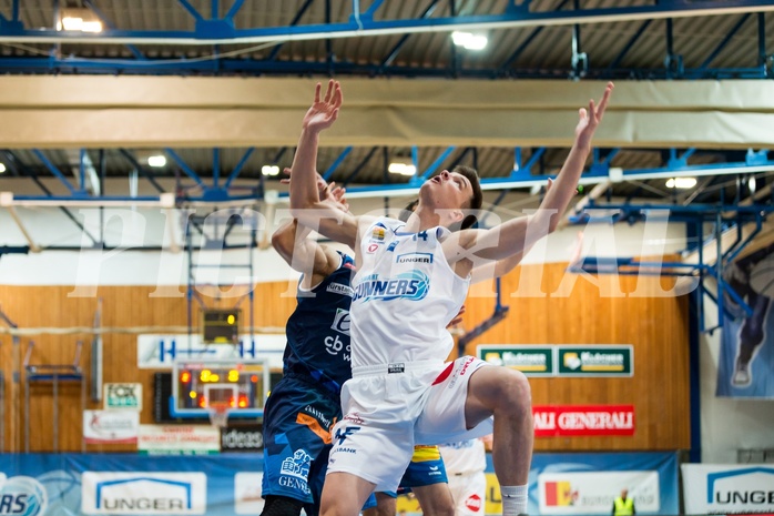 Basketball, ABL 2017/18, Grunddurchgang 15.Runde, Oberwart Gunners, Kapfenberg Bulls, Maximilian Schuecker (14)