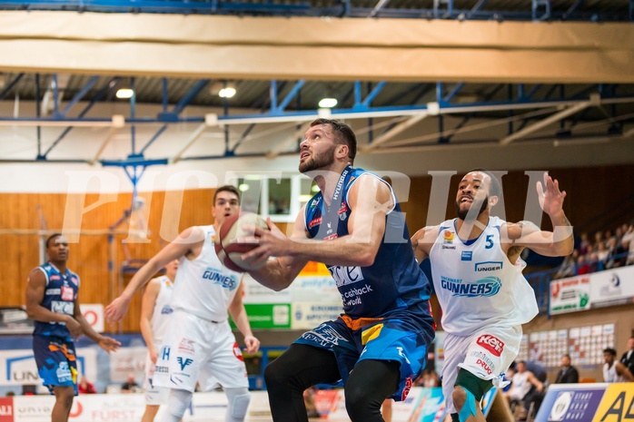Basketball, ABL 2017/18, Grunddurchgang 15.Runde, Oberwart Gunners, Kapfenberg Bulls, Jozo Rados (13)