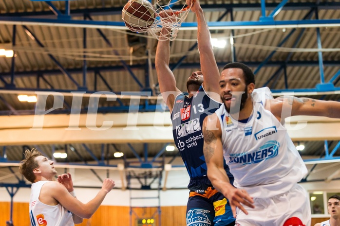 Basketball, ABL 2017/18, Grunddurchgang 15.Runde, Oberwart Gunners, Kapfenberg Bulls, Jozo Rados (13)